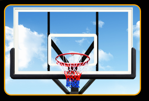 60 inch Professional In ground Basketball Slam Dunk System