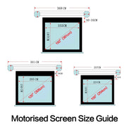 Electric Motorised TV Cinema HD Projector Screen 120" Remote Control