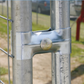 5x 100mm Galvanised Steel Temp Fence Clamp