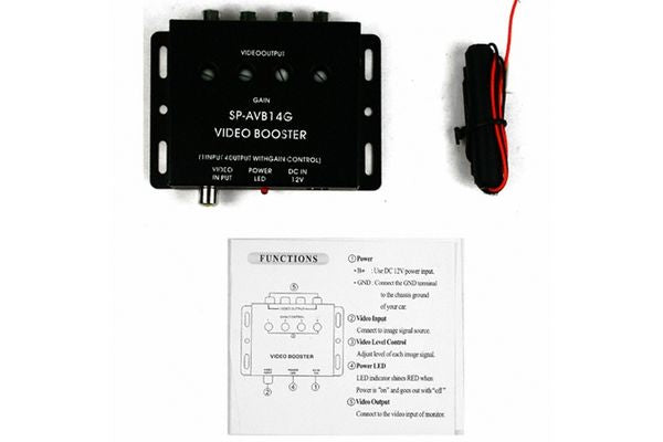 1 Input 4 Channel RCA Multi Video Amplifier Booster (Free Shipping)