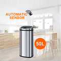 Stainless Steel Sensor Bin for Kitchen Office 50L