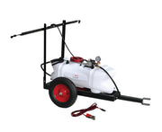 60L 12V ATV Tow Behind Sprayer 250cm Boom Weed Trailer Spray