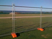 Temporary Fencing System 10 Panels 2100mmx2400mm with Concrete Feets Clamps