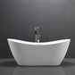Bathroom Acrylic Free Standing Bath Tub Thin Edge 1800 x 800 x 720 Freestanding (Tender & Curve)