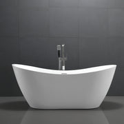 Bathroom Acrylic Free Standing Bath Tub Thin Edge 1800 x 800 x 720 Freestanding (Tender & Curve)