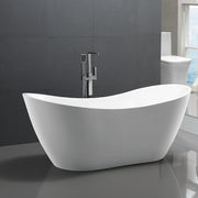 Bathroom Acrylic Free Standing Bath Tub Thin Edge 1800 x 800 x 720 Freestanding (Tender & Curve)