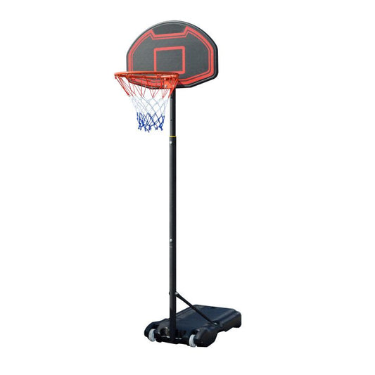 Adjustable Portable Height Junior Kids Basketball Stand System Net Ring Hoop Set Black