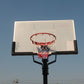 54 inch Portable Basketball Ring System Slam Dunk Height Adjustable (2.3m-3.05m) with Stand Ring Net