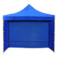 3X3M Folding Gazebo Outdoor Marquee Pop Up 3 Sided Wall Navy Blue