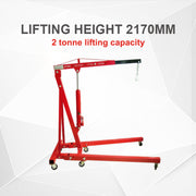 2 Tonne Hydraulic Engine Workshop Crane Hoist Lift