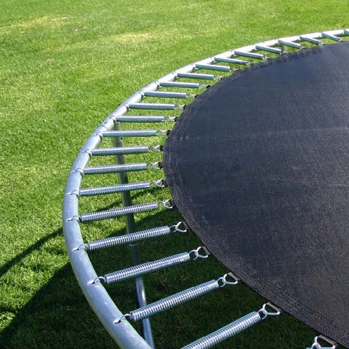 Trampoline Springs and Mat Cloese Look (110pcs Galvanised Steel, 180mm)