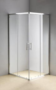 Shower Screen 800x1100x1900mm Safety Glass Sliding Door #1806-8X11
