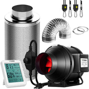 240x120x200cm Hydroponic Indoor Grow Tent Ultimate Package 600Wx2 and 6" Fan/Filter