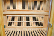Greenland 3-Person Luxury Far-Infrared Sauna 9 Carbon Heater 2250W Full Glass Front Panel