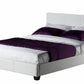 Italian Design Double PU Leather Bed Frame White
