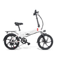 20 Inch SAMEBIKE Folding Electric Bike Bicycle Scooter E-scooter E-bike 350W Motor 10.4Ah Battery Max 35 KPH White