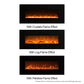 65" Black Built-in Recessed / Wall mounted Heater Electric Fireplace