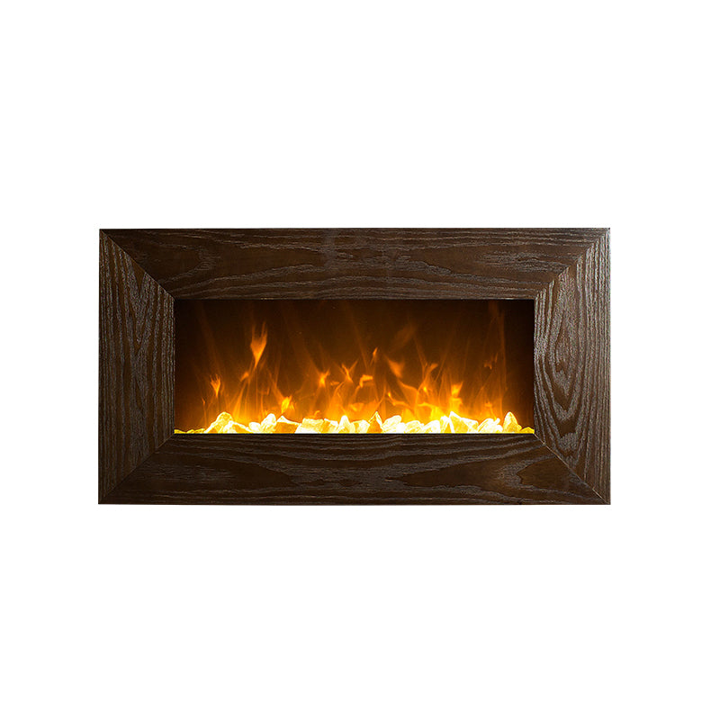 1500W 36" Wooden Frame (MDF) Wall Mounted Electric Fireplace Heater