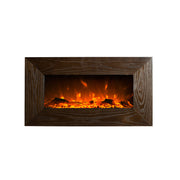 1500W 36" Wooden Frame (MDF) Wall Mounted Electric Fireplace Heater