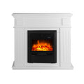 George 2000W Electric Fireplace 23" Heater 1090cm Mantel Frame White