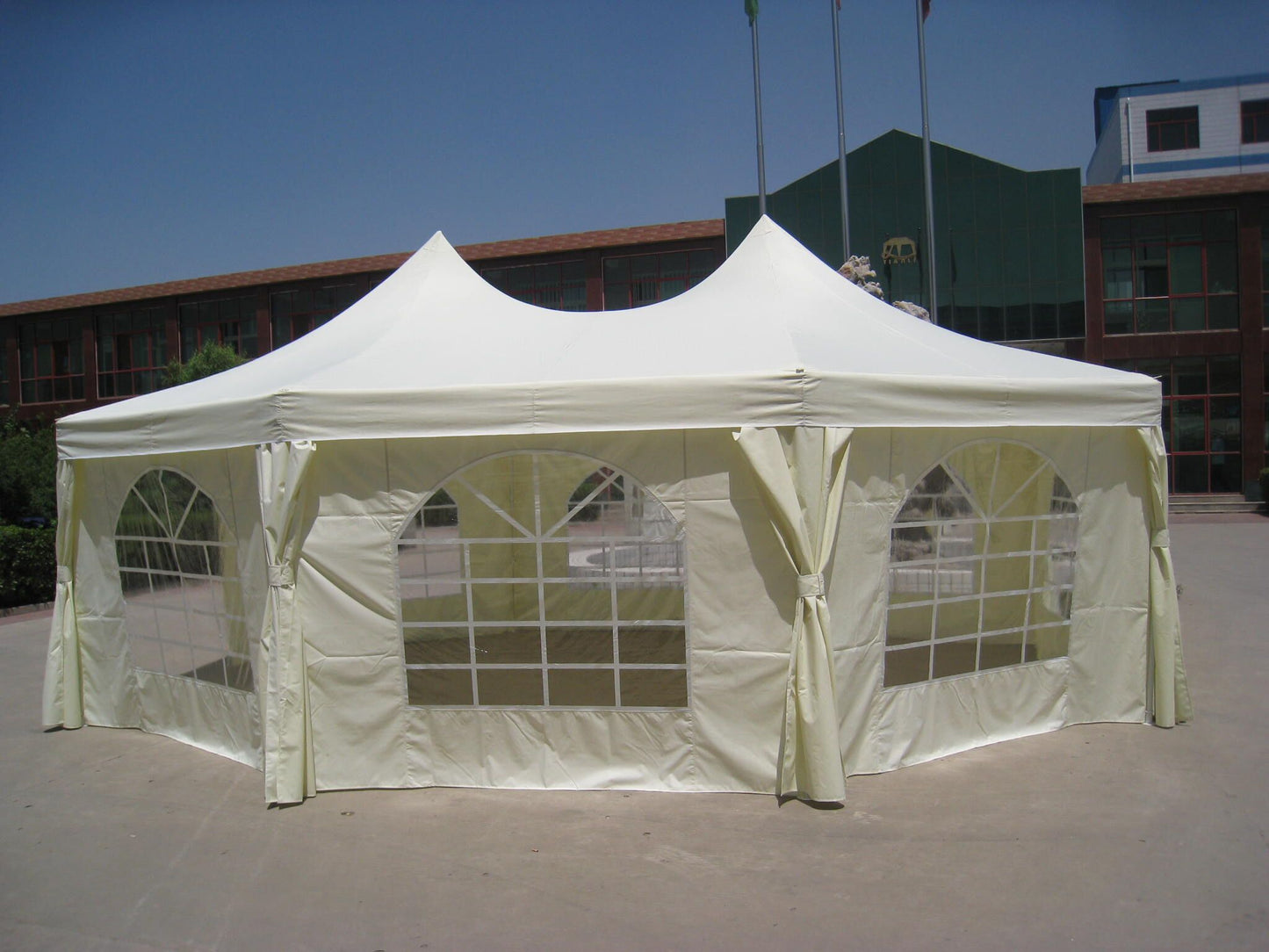 Pagoda Marquee Elegance PVC 6.8x5m Cream