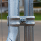 5x 100mm Galvanised Steel Temp Fence Clamp