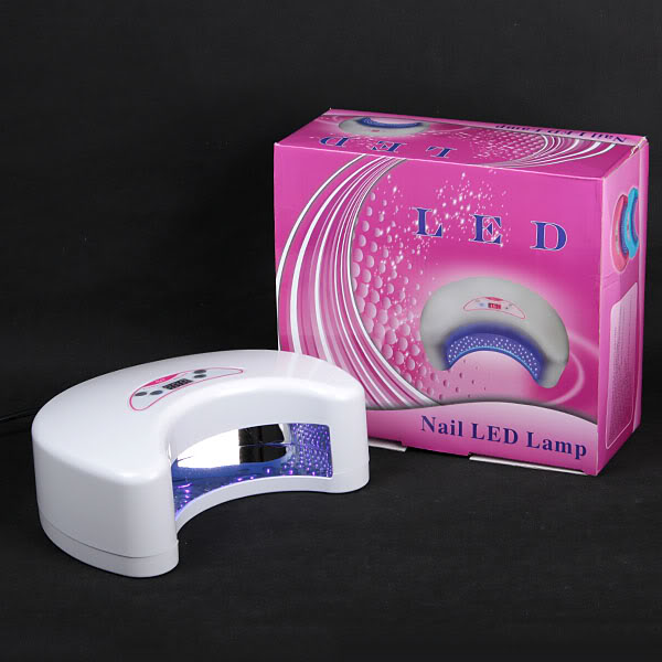 12W LED UV Nail Lamp Light Gel Curing Dryer Double Handed Manicure Timer Shellac