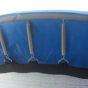 10ft Rainbow Mini Trampoline & Enclosure Ladder Basketball Hoop Set